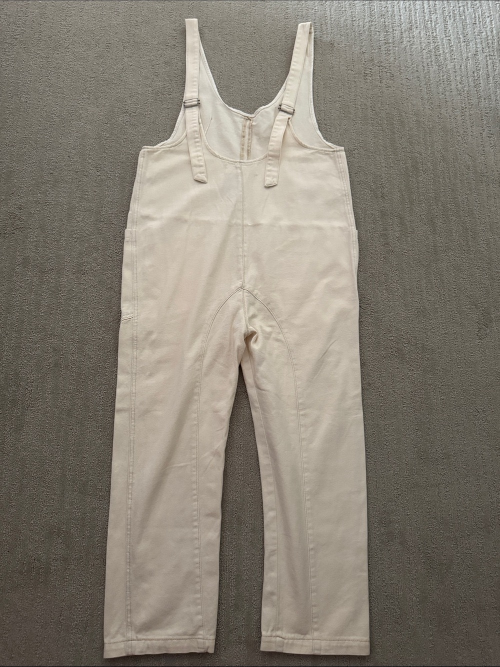 Wishlist Cream-White Denim Overalls - Picture 5 of 10